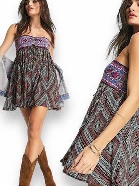 elowen tube romper in dark combo